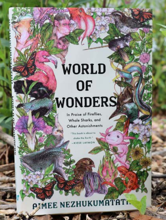 World of Wonders Book Cover showing animals and plants