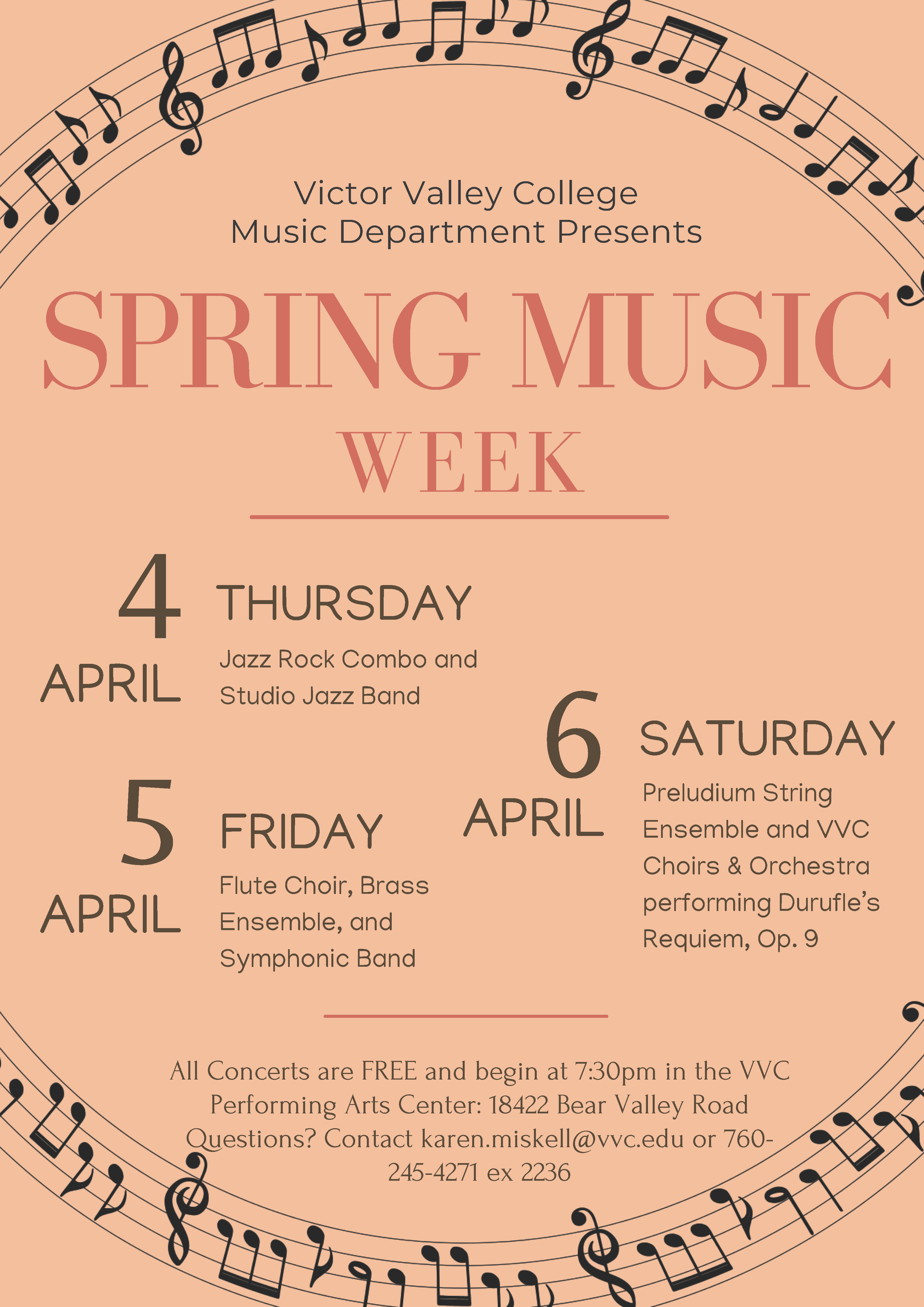 VVC Music Spring Concert Week 2024