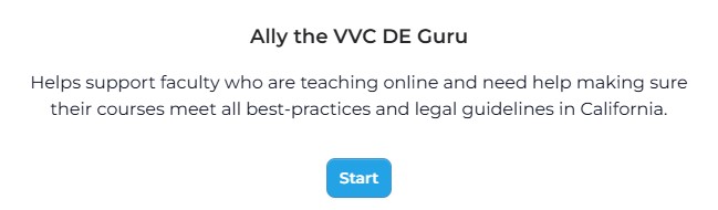 Ally the DE Guru AI chatbot