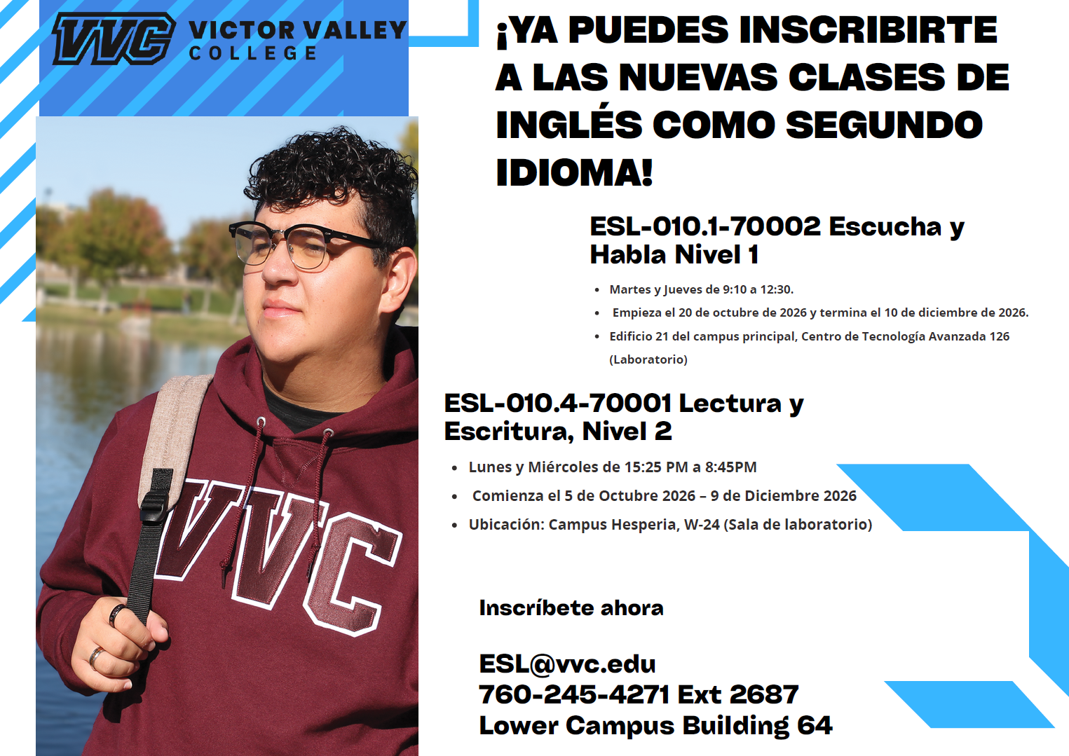 ESL late start flyer (Spanish)