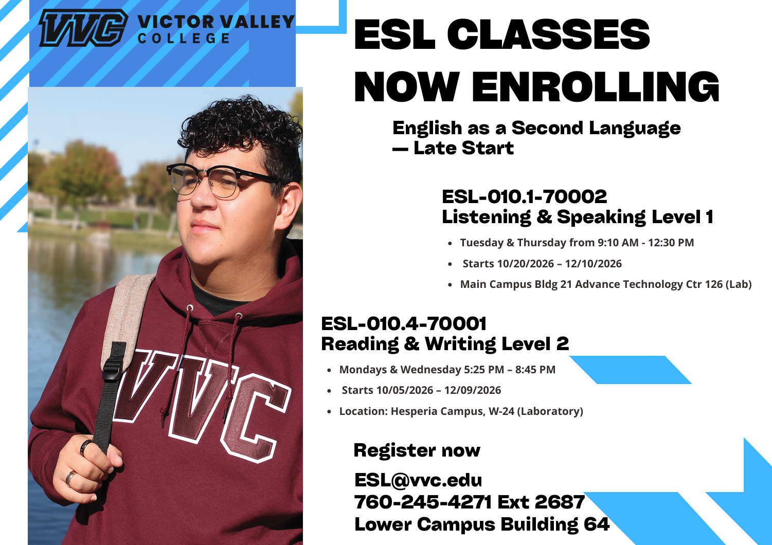 Late start ESL class (English)